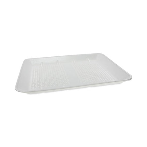 Supermarket Tray, #1014 Family Pack Tray, 13.88 X 9.88 X 1, White, Foam, 100/carton