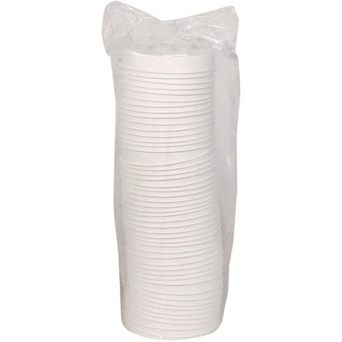 Earthchoice Pfas-free Compostable Soup Cup Lid, For 8-16 Oz Soup Cups, 4" Diameter, White, Sugarcane, 500/carton