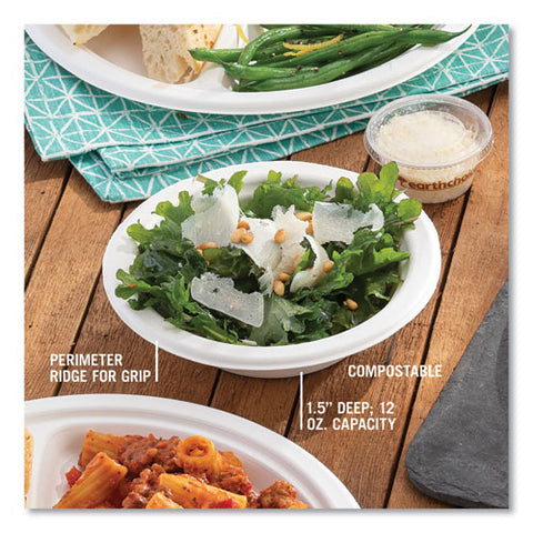 Earthchoice Pfas Free Compostable Dinnerware, Bowl, 12 Oz, Natural, 1,000/carton