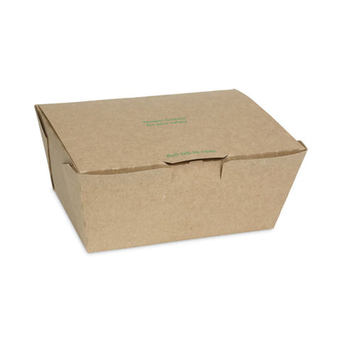 Earthchoice Tamper Evident Onebox Paper Box, 6.54 X 4.5 X 3.25, Kraft, 160/carton