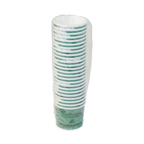 Earthchoice Compostable Soup Cup, Medium, 12 Oz, 3.63" Diameter X 3.63"h, Teal, Paper, 500/carton