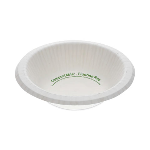 Earthchoice Pressware Compostable Dinnerware, Bowl, 12 Oz, White, 750/carton