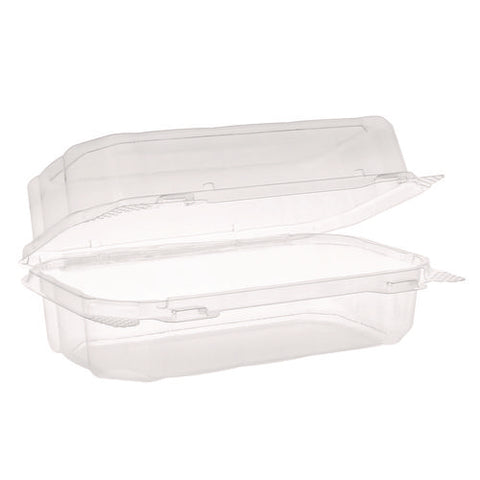 Hoagie Hinged Lid Container, 9 X 5.5 X 3.2, Clear, Plastic, 220/carton