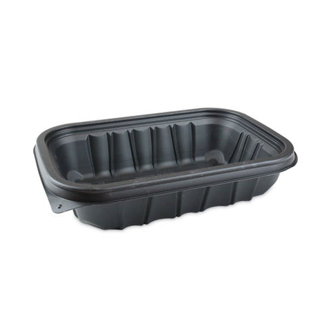 Earthchoice Entree2go Takeout Container, 32 Oz, 8.66 X 5.75 X 2.72, Black, Plastic, 300/carton