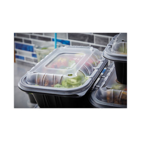 Earthchoice Entree2go Takeout Container Vented Lid, 8.67 X 5.75 X 0.98, Clear, Plastic, 300/carton