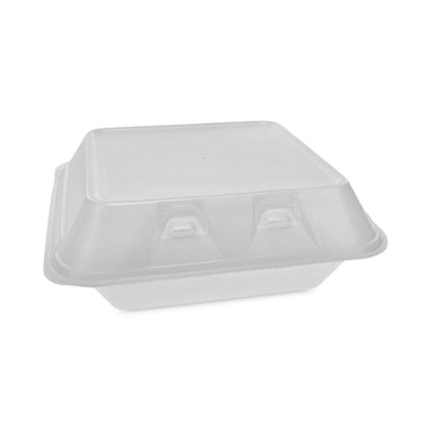 Smartlock Foam Hinged Lid Container, Medium, 3-compartment, 8 X 8.5 X 3, White, 150/carton