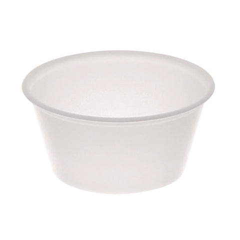 Plastic Portion Cup, 3.25 Oz, Translucent, 3,000/carton