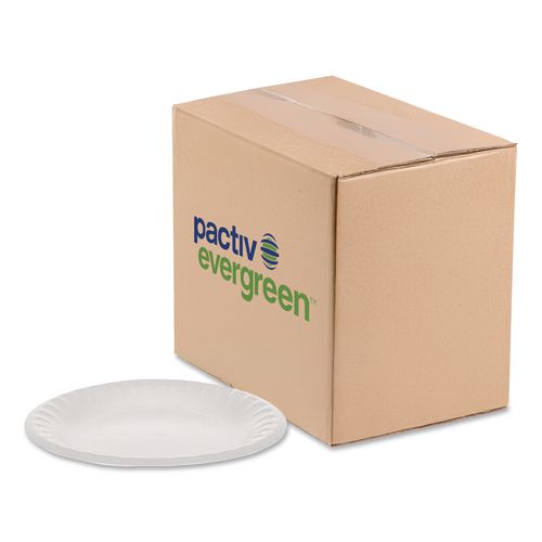 Placesetter Satin Non-laminated Foam Dinnerware,  Plate, 6" Dia, White, 1,000/carton