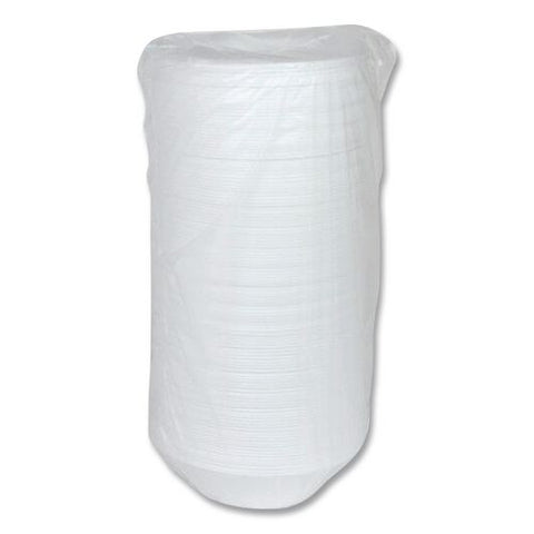 Placesetter Satin Non-laminated Foam Dinnerware, Bowl, 12 Oz, 6 In Dia, White, 1,000/carton