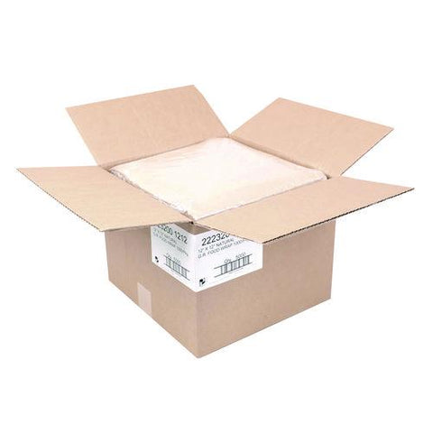 Grease-resistant Food Wrap, 12" X 12", Natural, 5,000/carton