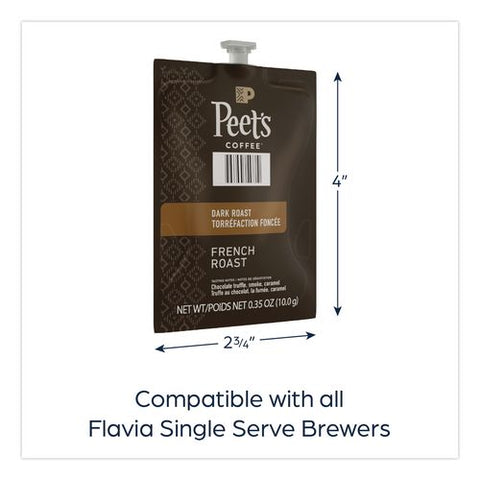 Flavia Ground Coffee Freshpacks, French Roast, 38/carton