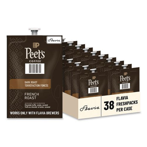 Flavia Ground Coffee Freshpacks, French Roast, 38/carton