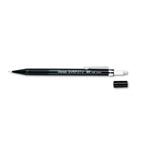 Sharplet-2 Mechanical Pencil, 0.5 Mm, Hb (#2), Black Lead, Black Barrel