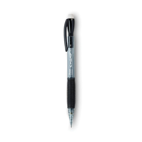 Champ Mechanical Pencil, 0.5 Mm, Hb (#2), Black Lead, Translucent Gray Barrel, Dozen