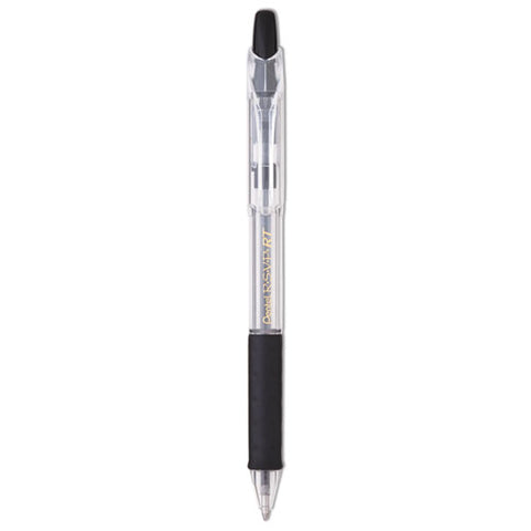 R.s.v.p. Rt Ballpoint Pen, Retractable, Medium 1 Mm, Black Ink, Clear Barrel, Dozen