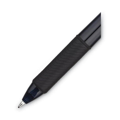 Energel-x Gel Pen, Retractable, Bold 1 Mm, Black Ink, Smoke/black Barrel, Dozen