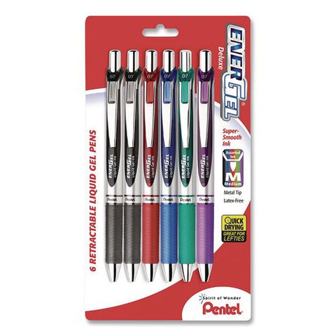 Pen,dlx,rt,lg,md,6/pk,ast