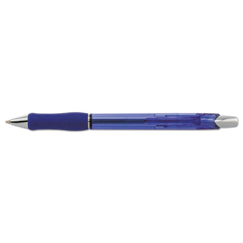 R.s.v.p. Super Rt Ballpoint Pen, Retractable, Medium 0.7 Mm, Blue Ink, Translucent Blue/blue Barrel, Dozen