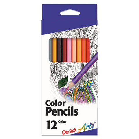 Color Pencils, 1.98 Mm, H (#3), Assorted Lead And Barrel Colors, Dozen