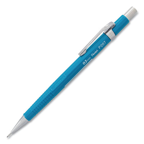 Sharp Mechanical Pencil, 0.7 Mm, Hb (#2), Black Lead, Blue Barrel