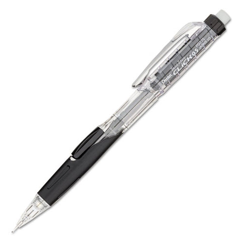 Twist-erase Click Mechanical Pencil, 0.5 Mm, Hb (#2), Black Lead, Black Barrel