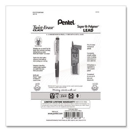 Twist-erase Click Mechanical Pencil, 0.5 Mm, Hb (#2), Assorted Barrel Colors, 6/pack