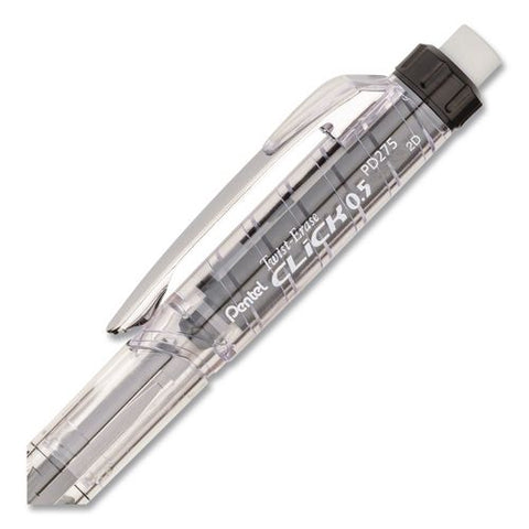 Twist-erase Click Mechanical Pencil, 0.5 Mm, Hb (#2), Assorted Barrel Colors, 6/pack