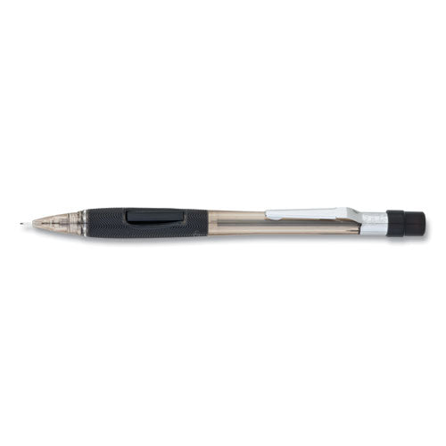 Quicker Clicker Mechanical Pencil, 0.5 Mm, Hb (#2), Black Lead, Smoke/black Barrel