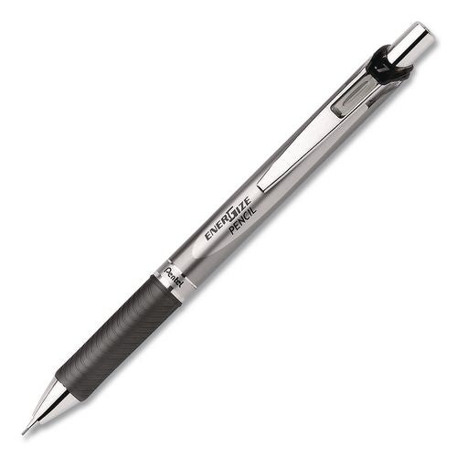 Energize Mechanical Pencil, 0.7 Mm Hb (#2), Black Lead, Silver/black Barrel