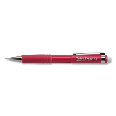 Twist-erase Iii Mechanical Pencil, 0.7 Mm, Hb (#2), Black Lead, Red Barrel