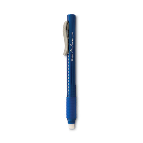 Clic Eraser Grip Eraser, For Pencil Marks, White Eraser, Blue Barrel