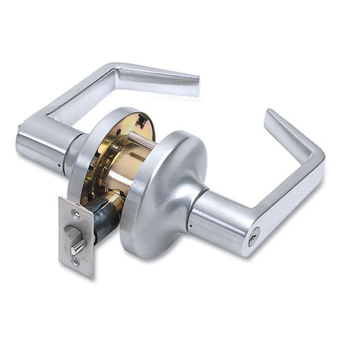 Heavy Duty Commercial Entry Lever Lockset, Satin Chrome Finish