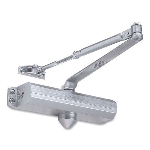 600 Series Door Closer, Adjustable 1-4 Spring Size, Aluminum