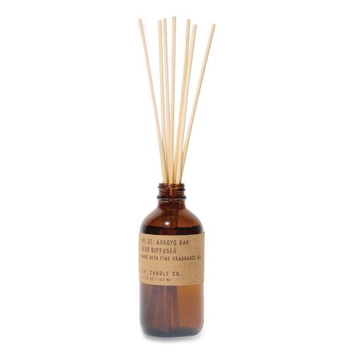 Reed Diffuser, Arroyo Oak, 3.5 Oz, 4.25" Bottle, 9" Reeds, Amber