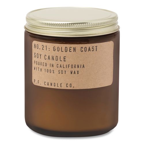 Soy Jar Candle, Golden Coast, 50 Hour Burn Time, 7.2 Oz, Amber