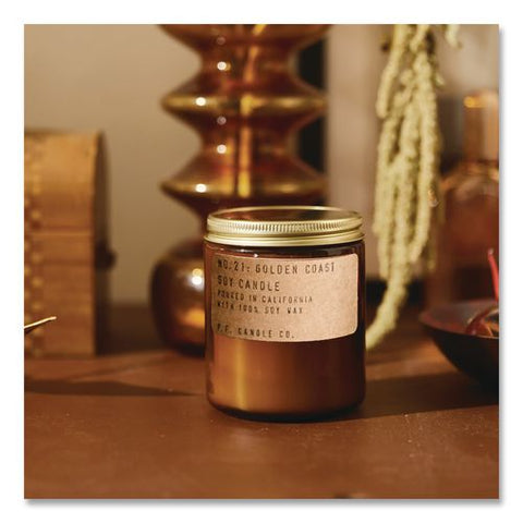 Soy Jar Candle, Golden Coast, 50 Hour Burn Time, 7.2 Oz, Amber