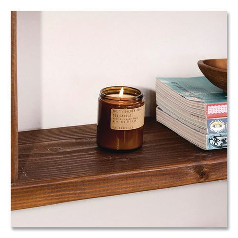 Soy Jar Candle, Golden Coast, 50 Hour Burn Time, 7.2 Oz, Amber