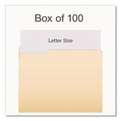 Earthwise By Pendaflex 100% Recycled Manila File Folder, 1/3-cut Tabs: Assorted, Letter Size, 0.75" Expansion, Manila, 100/bx