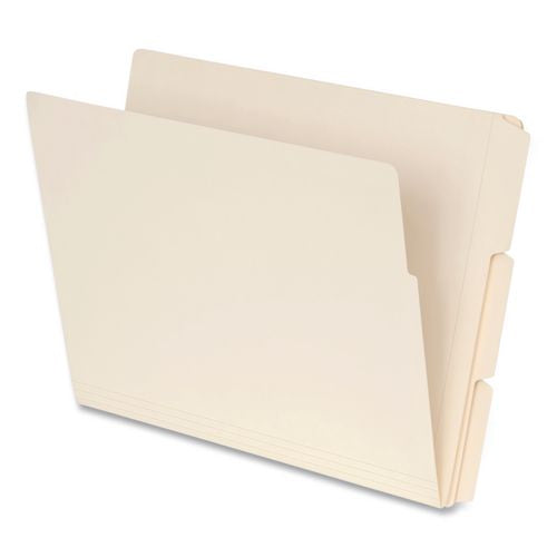 Manila End Tab Expansion Folders, 1/3-cut Tabs: Assorted, Letter Size, 0.75" Expansion, Manila, 100/box