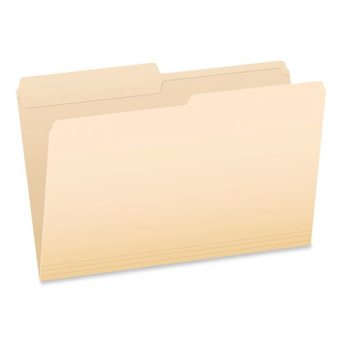 Manila File Folders, 1/2-cut Tabs: Assorted, Legal Size, 0.75" Expansion, Manila, 100/box