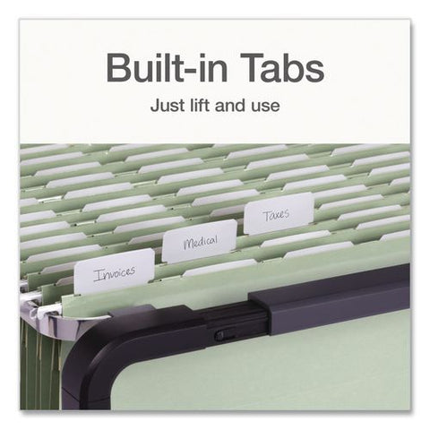 Ready-tab Reinforced Hanging File Folders, Legal Size, 1/6-cut Tabs, Sage Green, 20/box