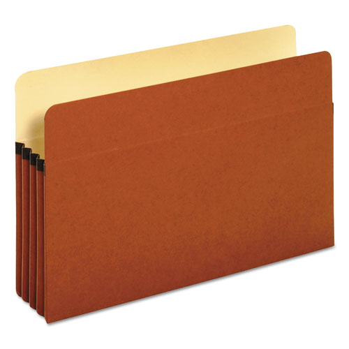 Standard Expanding File Pockets, 3.5" Expansion, Legal Size, Redrope, 25/box