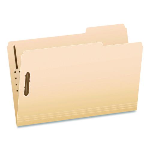 Manila Fastener Folders, 1.5" Expansion, 2 Fasteners, Legal Size, Manila Exterior, 50/box