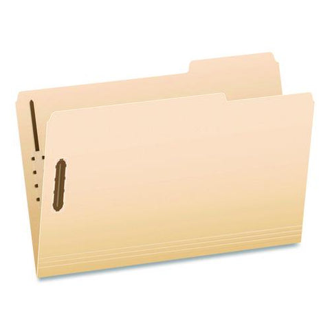 Manila Fastener Folders, 1.5" Expansion, 2 Fasteners, Legal Size, Manila Exterior, 50/box