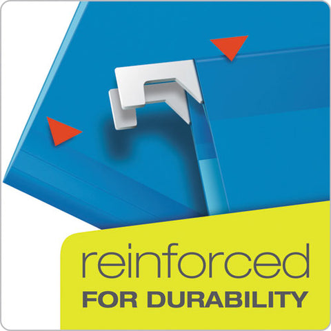 Ready-tab Colored Reinforced Hanging Folders, Letter Size, 1/3-cut Tabs, Assorted Colors, 25/box