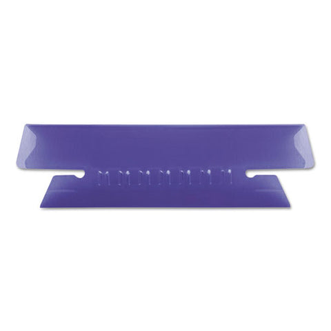 Transparent Colored Tabs For Hanging File Folders, 1/3-cut, Violet, 3.5" Wide, 25/pack