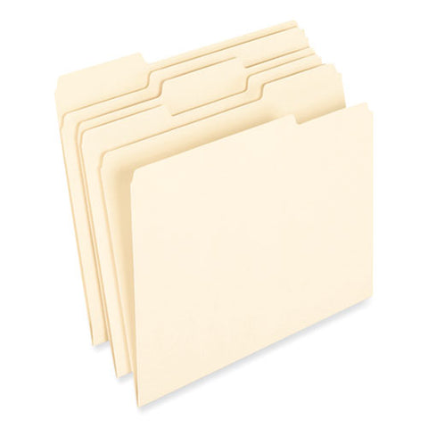 Earthwise By Pendaflex 100% Recycled Manila File Folder, 1/3-cut Tabs: Assorted, Letter, 0.75" Expansion, Manila, 100/box