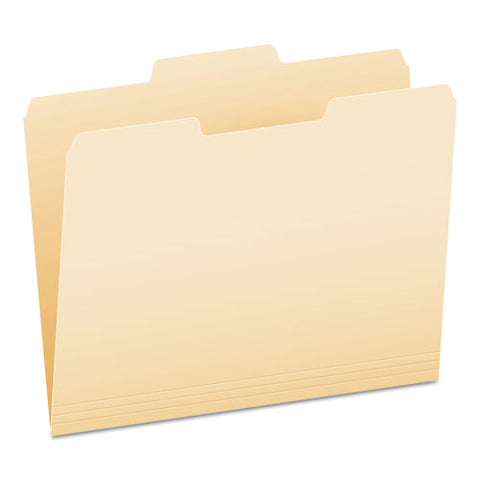 Manila File Folders, 1/3-cut Tabs: Center Position, Letter Size, 0.75" Expansion, Manila, 100/box