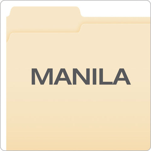 Manila Fastener Folders, 1/3-cut Tabs, 2 Fasteners, Letter Size, Manila Exterior, 50/box