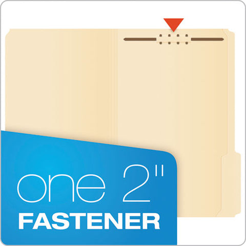 Manila Fastener Folders, 1/3-cut Tabs, 1 Fastener, Legal Size, Manila Exterior, 50/box